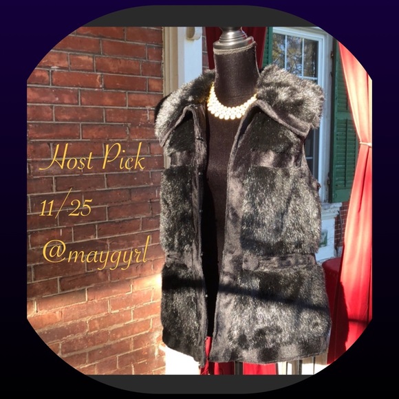 R L Z ( Rachel Zoe) Jackets & Blazers - 🌼HP✨Faux Fur Vest 🌼
